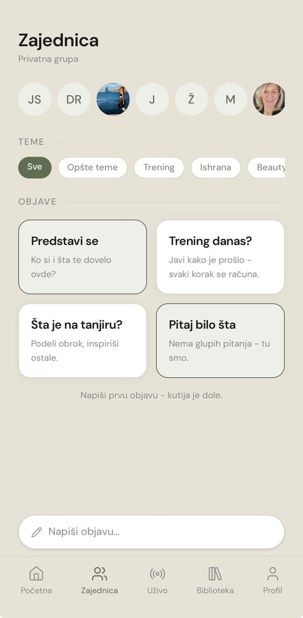 Zajednica - privatna grupa